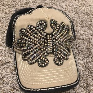 Olive & Pique rhinestone trucker hat